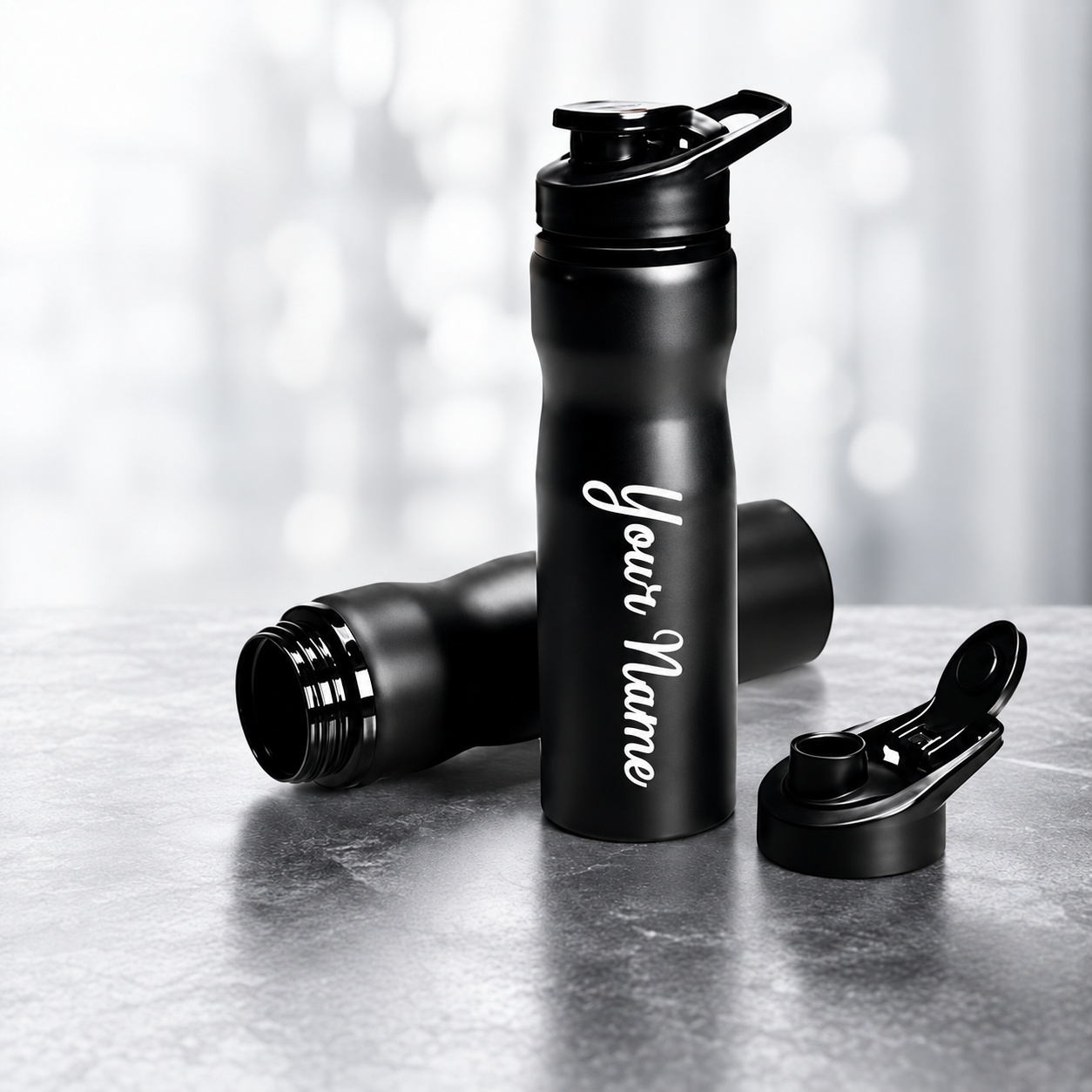 B4 Black Stainless Steel Bottle